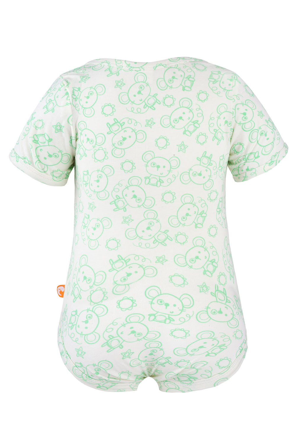 Milk Cotton Mini Me Jumpsuit - Green Mouse Print