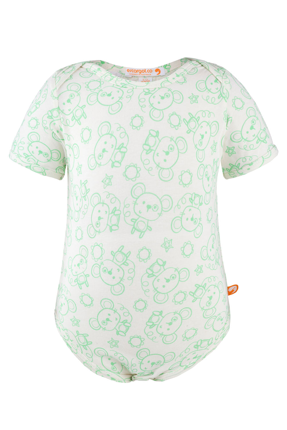 Milk Cotton Mini Me Jumpsuit - Green Mouse Print